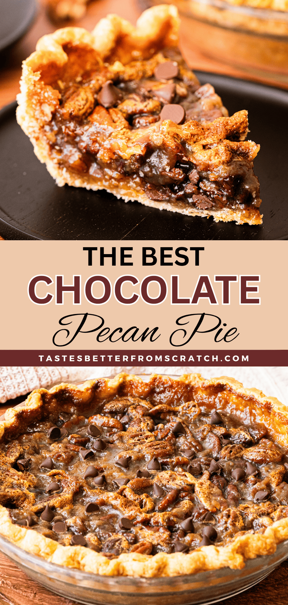 Healthier Twist: Chocolate Pecan Pie with Maple Syrup